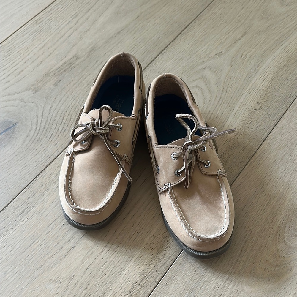 Kids Tan Boat Shoes